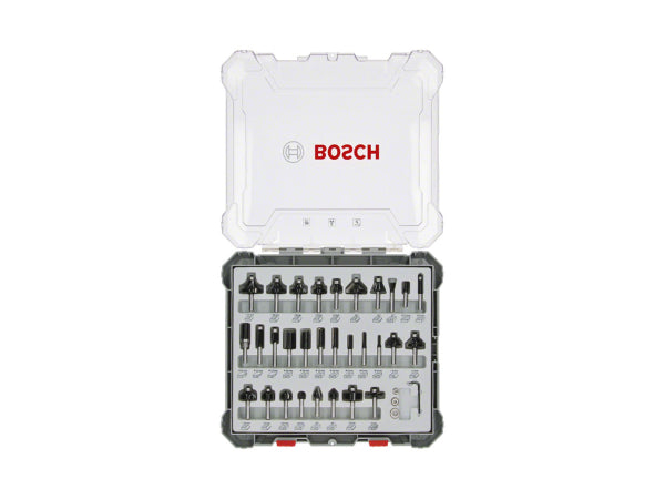 Kaufuniversum - Bosch Professional Bosch 30 tlg Mixed Fräser Set 8mm Schaft
