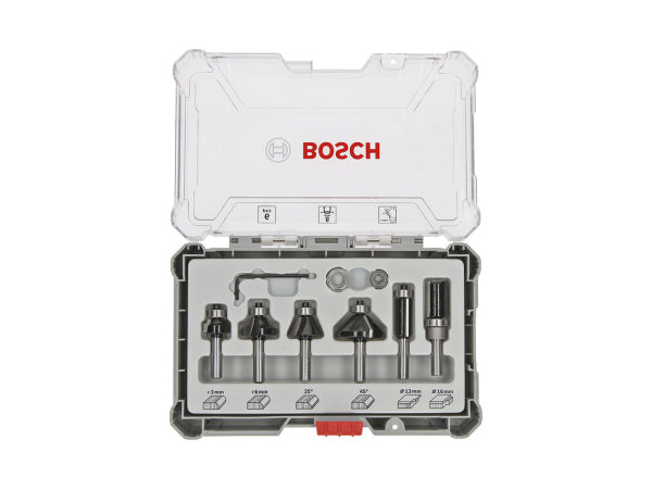 Kaufuniversum - Bosch Professional Bosch 6 tlg Trim&Edging Set 8mm Schaft
