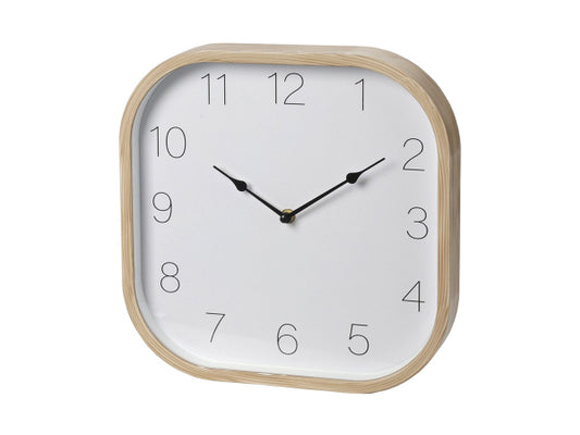 Kaufuniversum - FS-STAR Wanduhr Holzoptik 30x30cm