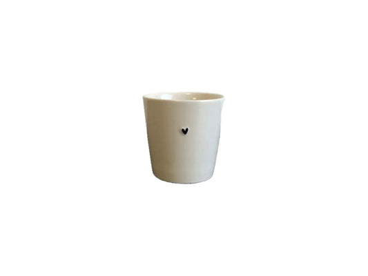 Kaufuniversum - Schneider Korbwaren Tasse mit schwarzem Herz