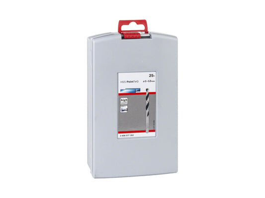 Bosch Professional Bosch HSS-Spiralbohrer PointTeQ 25teilig ProBox 1-13mm