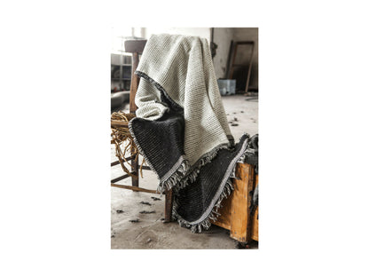 eskimo Wohndecke Fabiola Natte 130x180cm schwarz/weiss