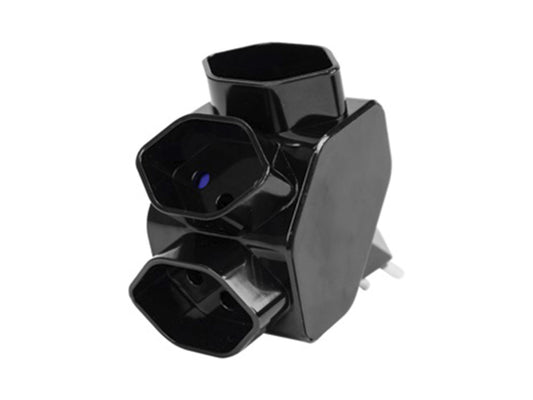 Kaufuniversum - STEFFEN Mehrfachadapter sternförmig 3xT13 schwarz