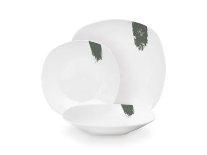 Berlinger Haus 18-teiliges Tellerset  Matte Green Collection