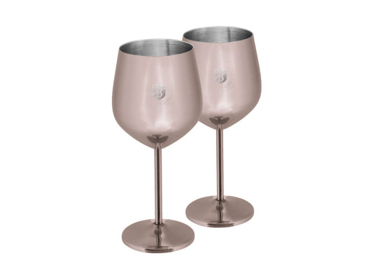 Kaufuniversum - Berlinger Haus Edelstahl Weingläser 2 Stück Black Rose Collection