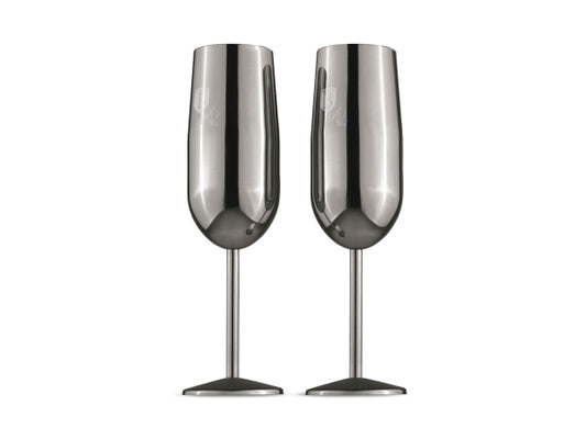 Kaufuniversum - Berlinger Haus Edelstahl Sektgläser 2 Stück Matte Black Collection