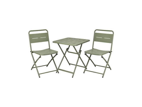Kaufuniversum - FS-STAR Bistro-Set 3-teilig Mattgrün