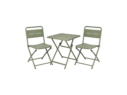 FS-STAR Bistro-Set 3-teilig Mattgrün