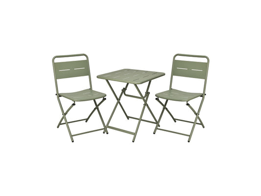 Kaufuniversum - FS-STAR Bistro-Set 3-teilig Mattgrün