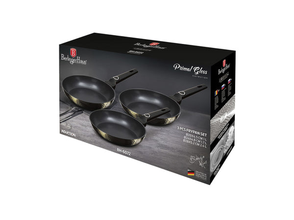 Kaufuniversum - Berlinger Haus Bratpfannen 3er Set  Ø 20 /24/28cm Primal Gloss Collection
