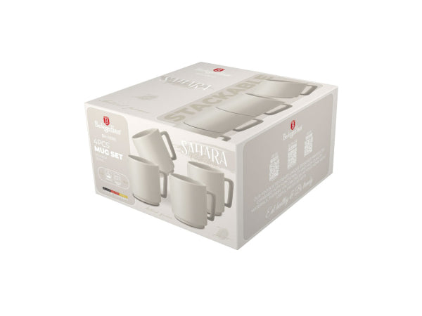 Kaufuniversum - Berlinger Haus Tassenset 4 Stk. 300ml matt cream Sahara Collection