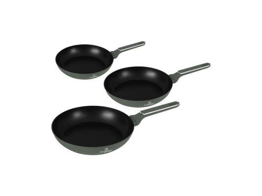 Kaufuniversum - Berlinger Haus 3-teiliges Bratpfannen Set Ø 20/24/28cm Matte Green Collection