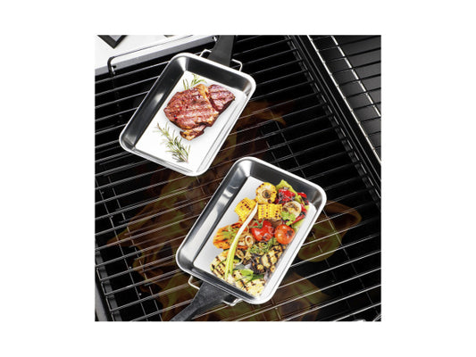 Kaufuniversum - FS-STAR Edelstahl Grillpfanne 2er Set