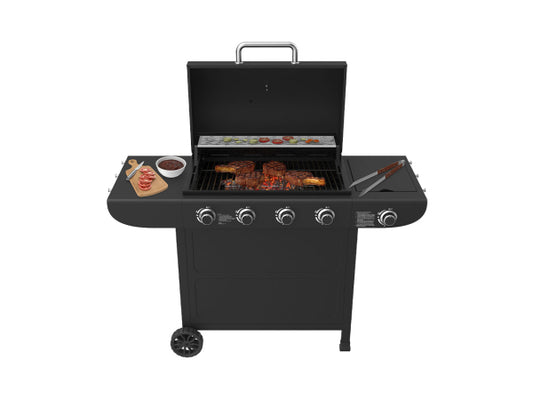 Kaufuniversum - Mr.Grill Gasgrill 4 Brenner + Seitenbrenner schwarz
