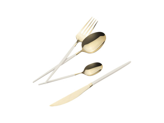 Kaufuniversum - Berlinger Haus 24 teiliges Besteckset matt cream Sahara Collection