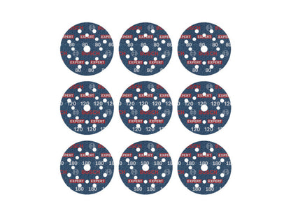Bosch Schleiffolien-Set 9-teilig G80/G120/G180 125mm 2.608.902.407