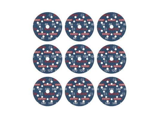 Kaufuniversum - Bosch Schleiffolien-Set 9-teilig G80/G120/G180 125mm 2.608.902.407