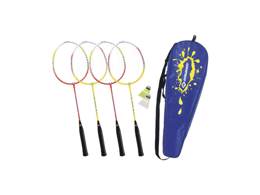 Kaufuniversum - Schildkröt Badminton-Set 4 Schläger 2 Bälle in Tragetasche
