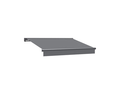 CONTINI Halbkasettenmarkise mit Solar 395x300cm anthrazit