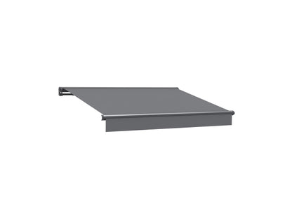 CONTINI Halbkasettenmarkise mit Solar 395x300cm anthrazit