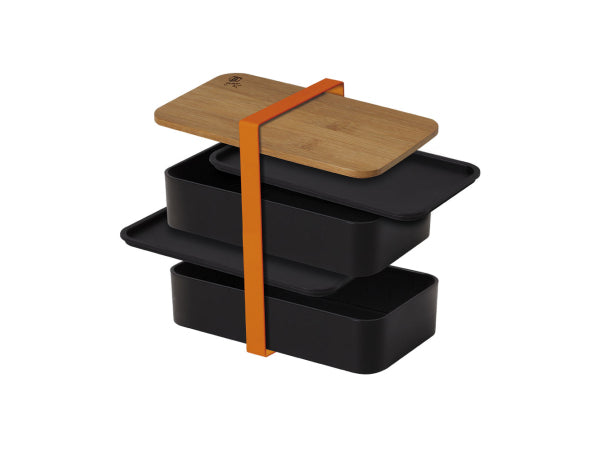 Kaufuniversum - Berlinger Haus 2-teilige Lunchbox mit Bambusdeckel