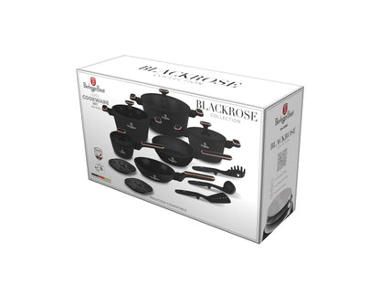 Berlinger Haus 15-teiliges Kochgeschirr-Set PRO Black Rose Collection