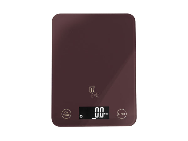 Kaufuniversum - Berlinger Haus Digitale Küchenwaage max. 5kg matt bordeaux Leonardo Collection