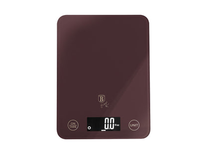 Berlinger Haus Digitale Küchenwaage max. 5kg matt bordeaux Leonardo Collection
