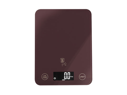 Kaufuniversum - Berlinger Haus Digitale Küchenwaage max. 5kg matt bordeaux Leonardo Collection
