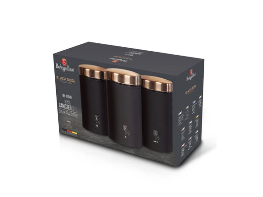 Berlinger Haus Black Vorratsdosen Rose Collection