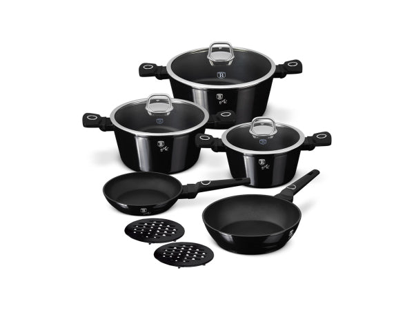 Kaufuniversum - Berlinger Haus 10-teiliges Kochgeschirr-Set Black Vantage Collection