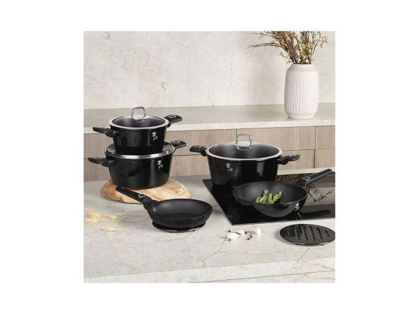 Kaufuniversum - Berlinger Haus 10-teiliges Kochgeschirr-Set Black Vantage Collection