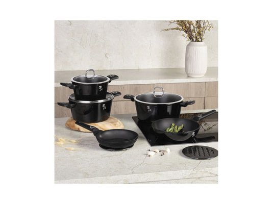 Berlinger Haus 10-teiliges Kochgeschirr-Set Black Vantage Collection