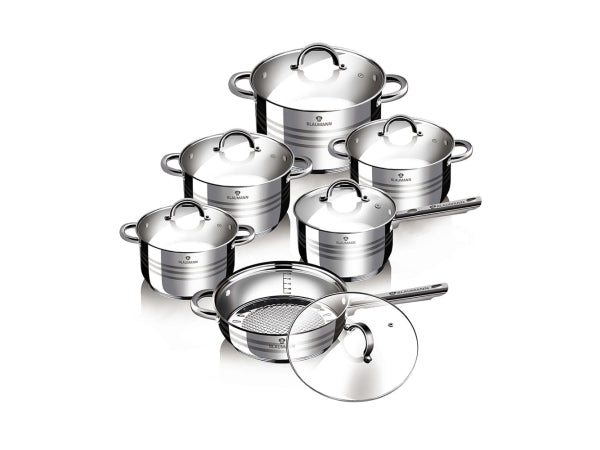 Kaufuniversum - Blaumann 12-teiliges Kochgeschirr-Set Gourmet Line Shiny