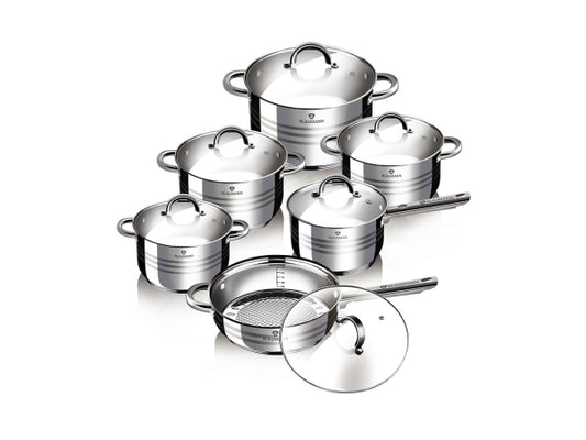Kaufuniversum - Blaumann 12-teiliges Kochgeschirr-Set Gourmet Line Shiny