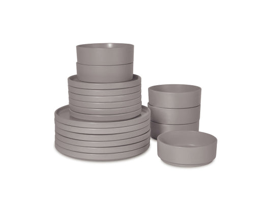 Berlinger Haus 18-teiliges Tellerset Taupe Collection