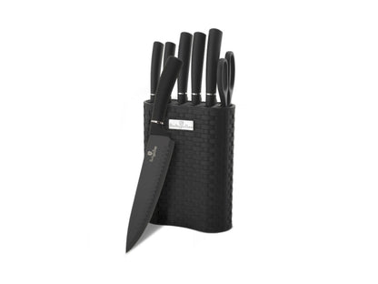 Berlinger Haus 7-teiliges Messerset mit Messerblock Black Royal Collection