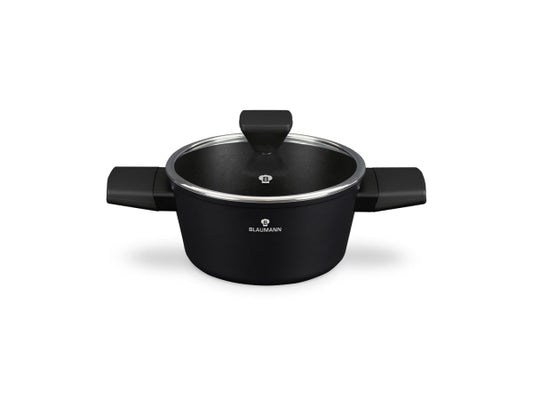Kaufuniversum - Blaumann Kochtopf mit Deckel Ø 20cm Black Silver Collection