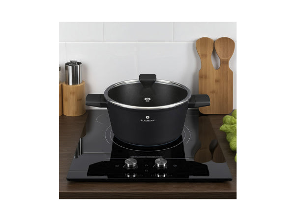 Kaufuniversum - Blaumann Kochtopf mit Deckel Ø 28cm Black Silver Collection