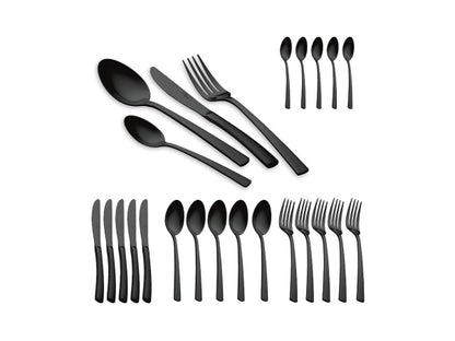 Berlinger Haus 24-teiliges Besteck-Set BLACK