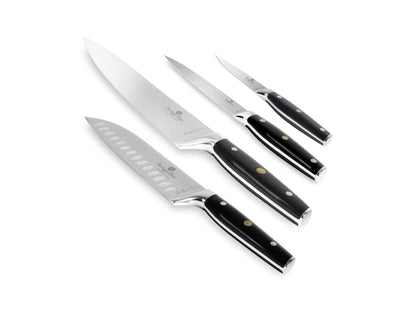 Berlinger Haus 4-teiliges Messerset Black Silver Collection