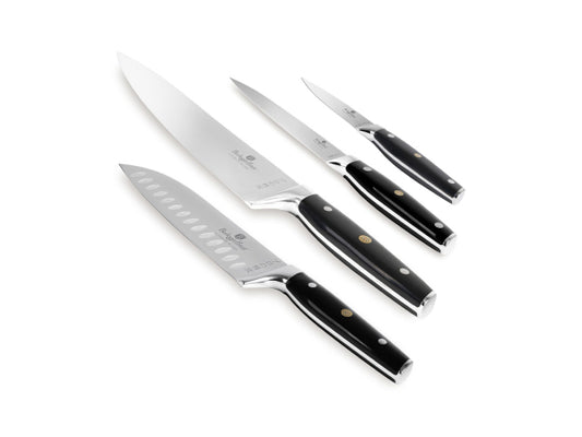 Berlinger Haus 4-teiliges Messerset Black Silver Collection