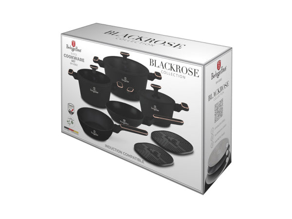 Kaufuniversum - Berlinger Haus 10-teiliges Kochgeschirr-Set Black Rose Collection