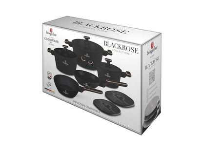 Berlinger Haus 10-teiliges Kochgeschirr-Set Black Rose Collection