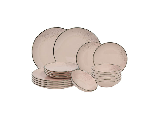 Kaufuniversum - Tavola Geschirrset Lucca 18-teilig pink