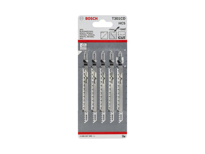 Bosch Professional Bosch 5 Stichsägeblätter T 301 CD