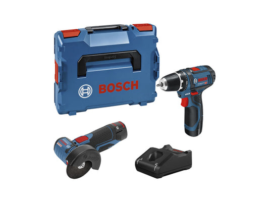 Kaufuniversum - Bosch Professional Bosch 2 kit Tool 12V GSR 12V-15 + GWS 12V-76 + 2x2.0Ah + GAL 12V-40 (L) 0.615.990.N2U