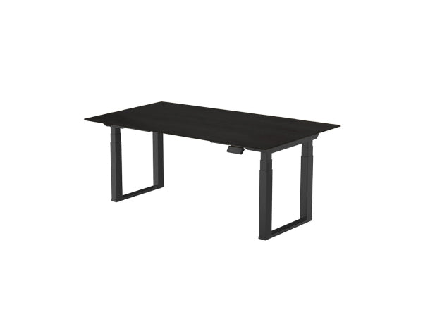Kaufuniversum - CONTINI höhenverstellbarer Bürotisch 1.6x0.8m schwarz / Gestell ET223Q schwarz