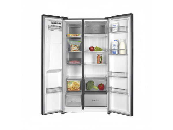 Kaufuniversum - Kibernetik FCSBS600NFEM Food Center mit Eiswürfelspender schwarz (E)