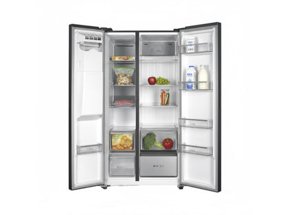 Kibernetik FCSBS600NFEM Food Center mit Eiswürfelspender schwarz (E)